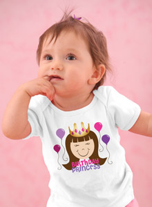 girls birthday girl princess t-shirt