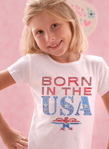 girls born in usa t-shirt