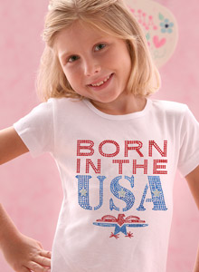 girls born in usa t-shirt