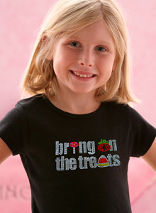 girls bring on the treats t shirt