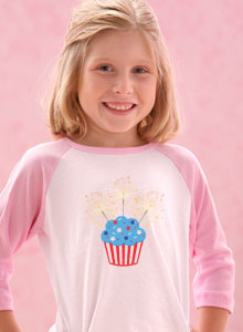 cupcake sparklers t-shirt