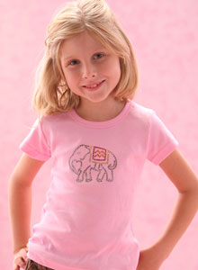 girls elephant t shirt