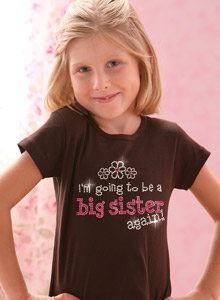 big sister again petaals t-shirt