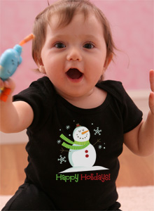 happy holidays snowman t shirt