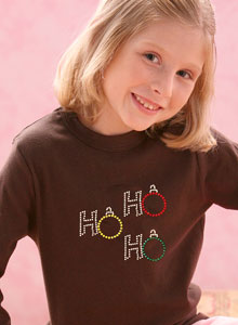 girls ho ho ho christmas t shirt