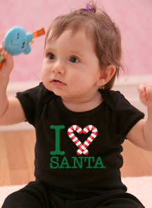 santa baby letters t-shirt