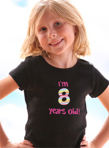 eight years old t-shirt