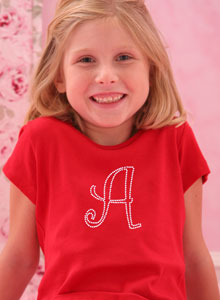 personalized initial t shirt
