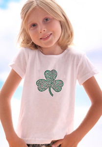 girls irish clover t shirt
