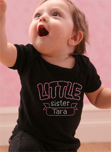little sister banner shirt