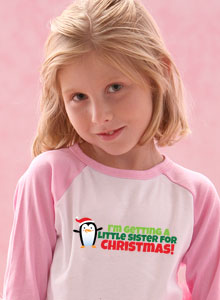 little sister for christmas shirt
