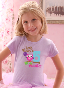 girls look whos 5 age t-shirt