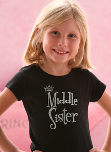 middle sister w/ crown t-shirts