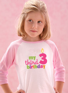 my 3rd birthday t-shirt