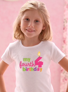 my 4th birthday t shirt