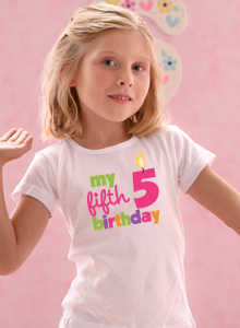 my 5th birthday t-shirt