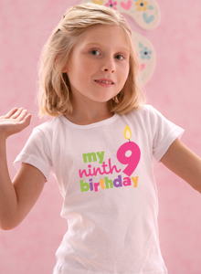 my 9th birthday shirt