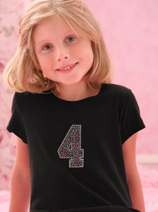 polka dot number t shirt