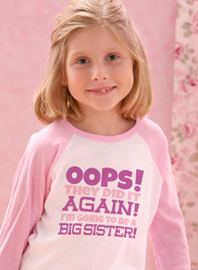 girls oops going to be big sister shirt
