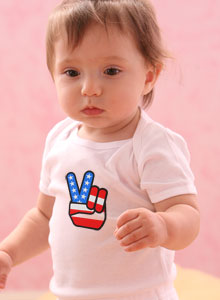 girls patriotic american flag t shirt