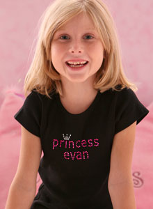 rhinestone princess t shirt
