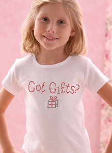 rhinestone got gifts girls t-shirt