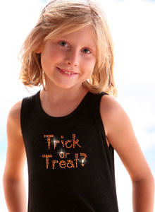 girls trick or treat halloween t shirt