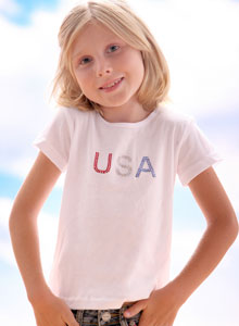 girls usa t shirt