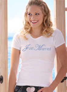 just married edwardian t shirt