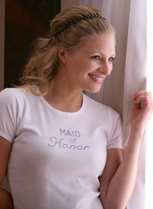 maid of honor bridal t-shirt