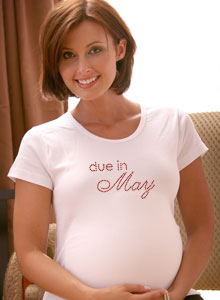 due date maternity t-shirt