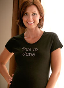 due date maternity t-shirt