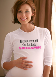 fat lady screams maternity t-shirt