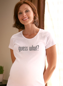 guess what maternity shirt