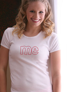 me rhinestone t shirt