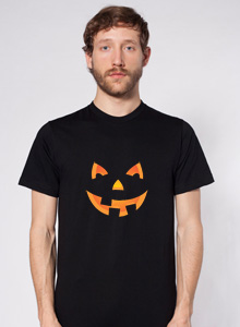 jack o' lantern face t-shirt