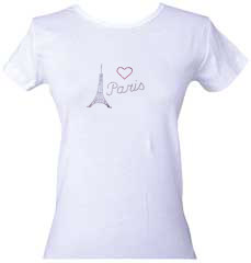 rhinestone paris t shirt