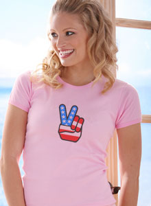 patriotic peace sign t-shirt