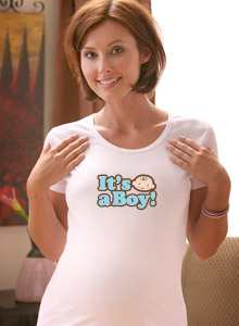 its a boy maternity t-shirt