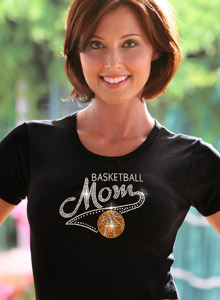 varsity rhinestone basketball mom t shirt