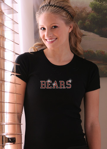 rhinestone custom sports team shirt