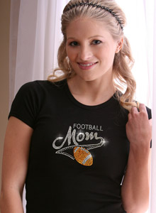 varsity football mom t-shirt