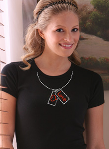 love necklace t shirt