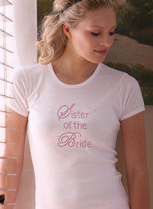 sister of the bride edwardian t shirt