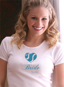 something blue bride t shirt