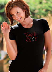 tying the knot t shirt