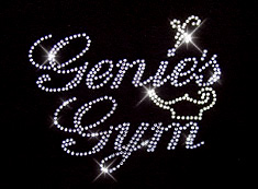 genie gym custom rhinestone transfer