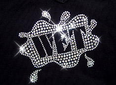 wet custom rhinestone transfer