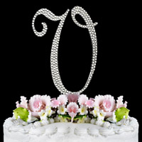 cake toppers letter V