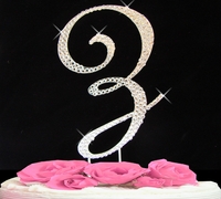 letter Z wedding cake topper